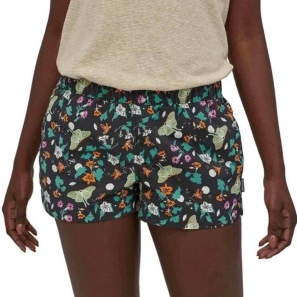 Patagonia Women’s Barely Baggies Shorts Night Pollinators Rare Print